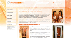 Desktop Screenshot of infraroodcabine.nl